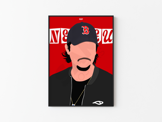 Nekfeu Minimaliste Poster