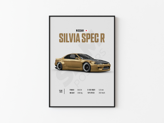 Nissan Silvia Spec R Poster