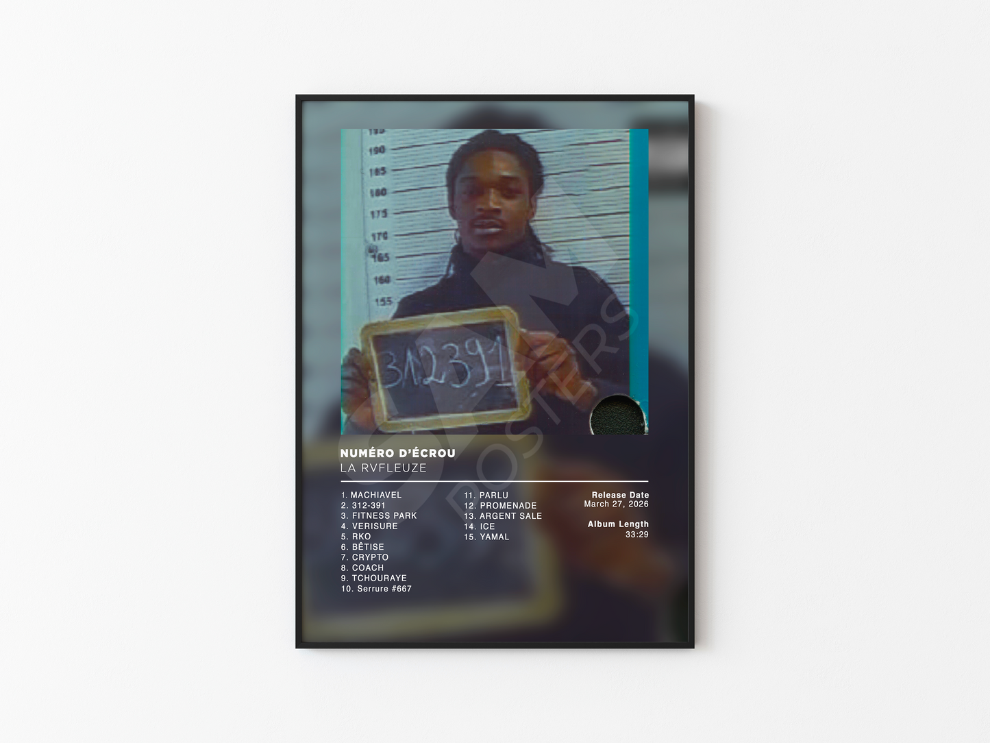 Numéro d'écrou La Rvfleuze Poster