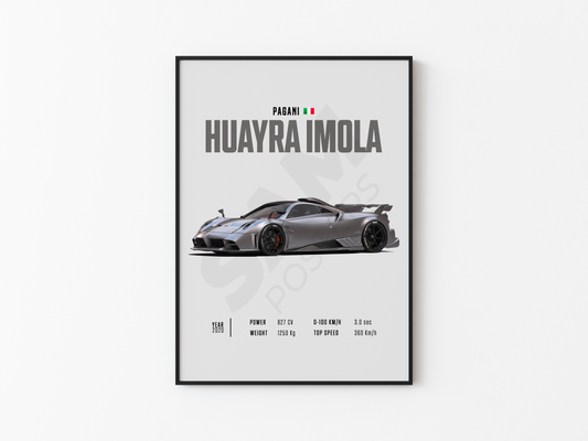 Pagani Huayra Imola Poster
