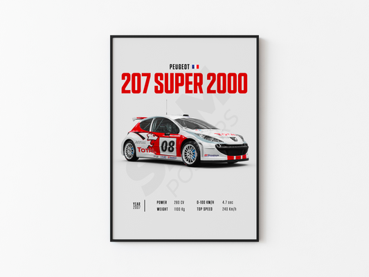 Peugeot 207 Super 2000 Poster