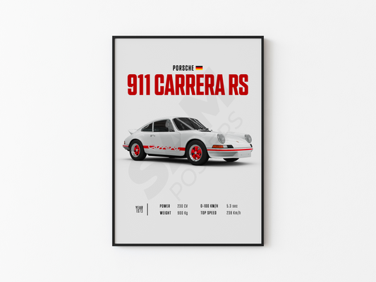 Porsche 911 Carrera RS Poster