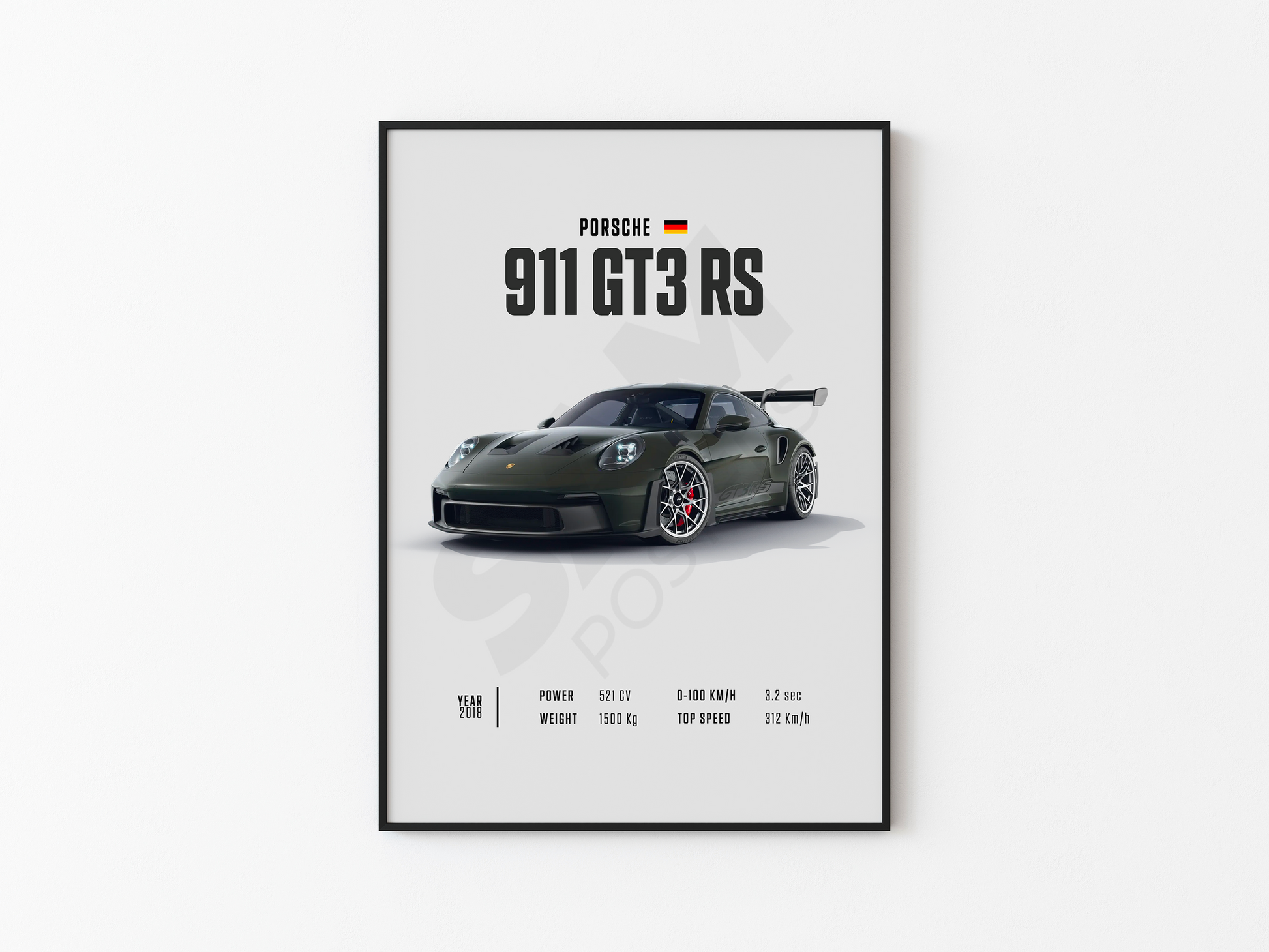 Porsche 911 GT3 RS Poster