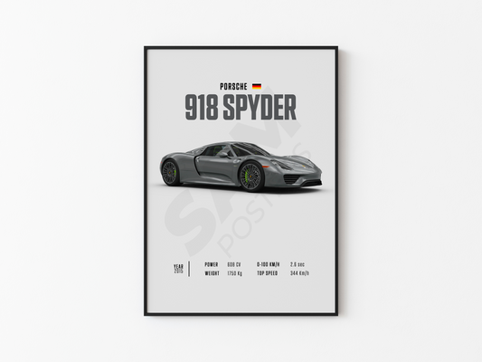 Porsche 918 Spyder Poster