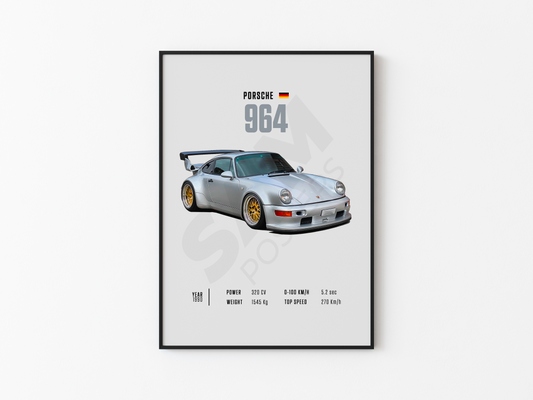 Porsche 964 Poster