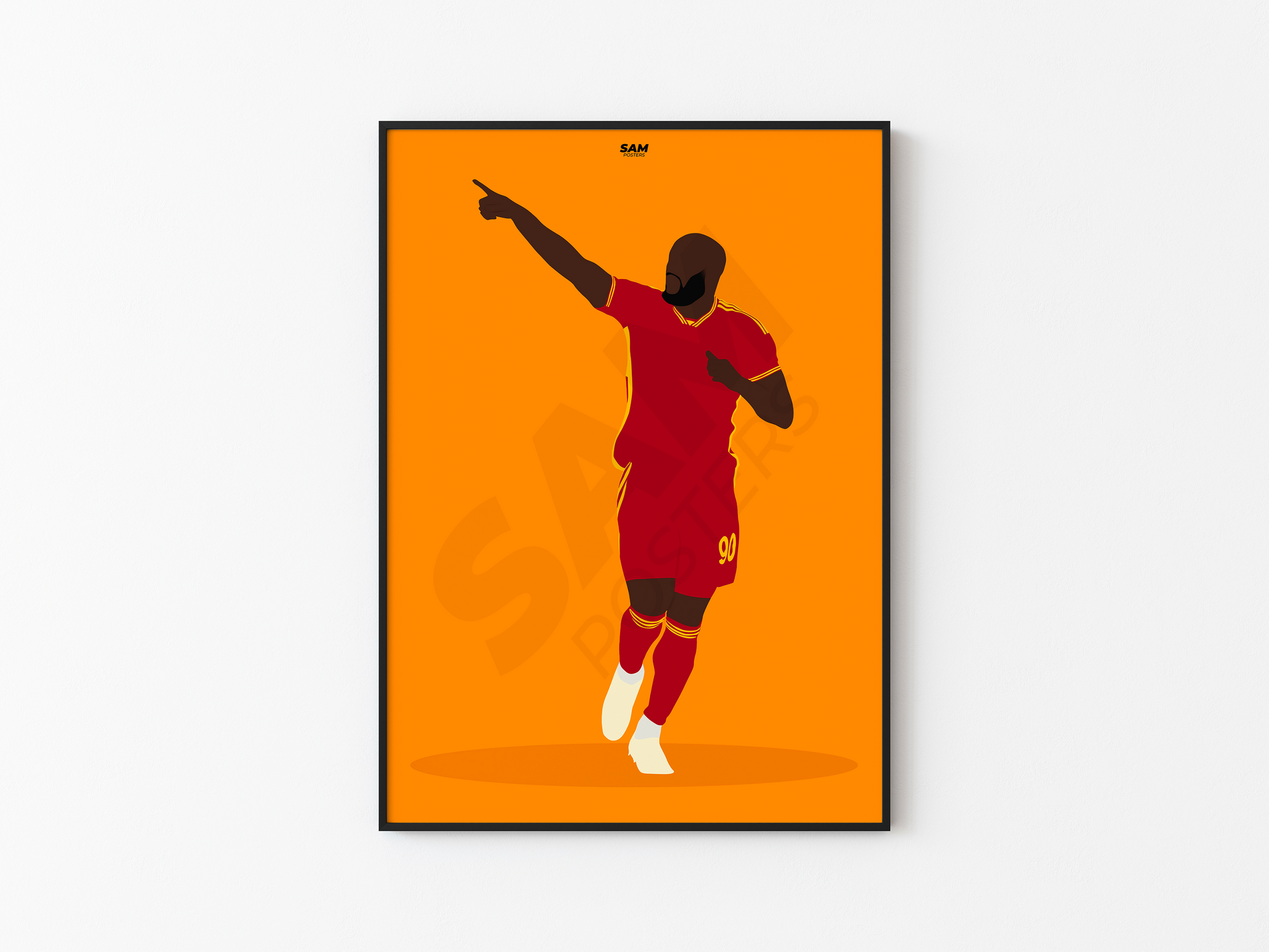 Romelu Lukaku AS Roma Poster