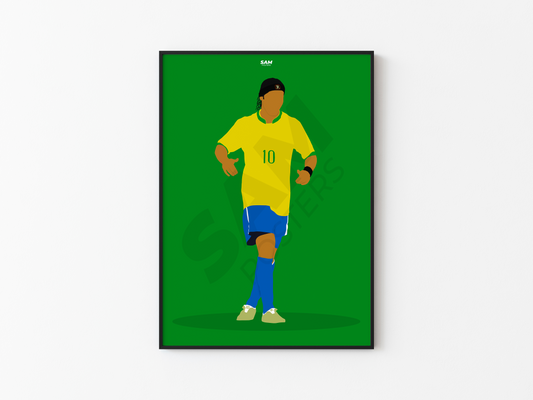 Ronaldinho Brésil Poster
