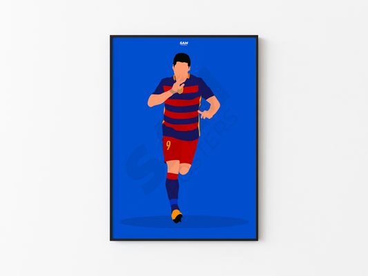 Luis Suarez FC Barcelone Poster