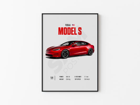 Tesla Model S Poster