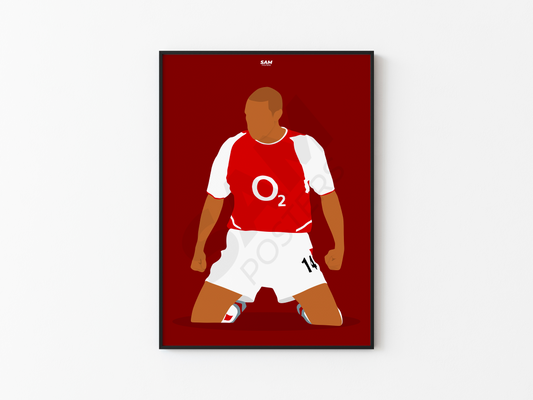 Thierry Henry Arsenal Poster