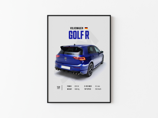 Volkswagen Golf R Poster