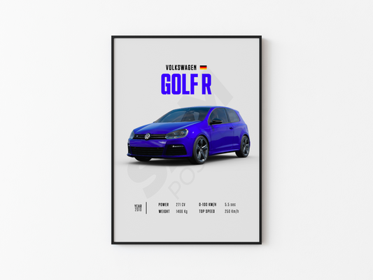 Volkswagen Golf R 2010 Poster