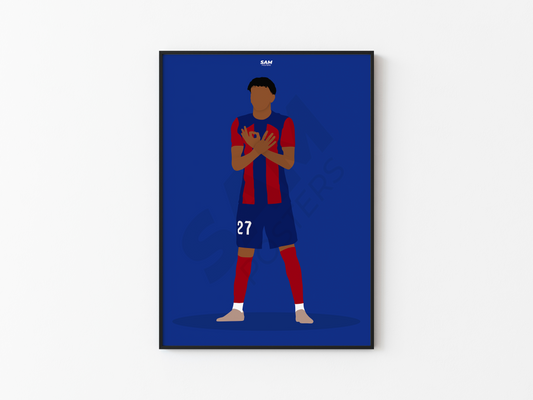 Lamine Yamal FC Barcelone Poster