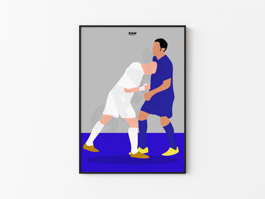 Coup de boule Zidane VS Materazzi Poster