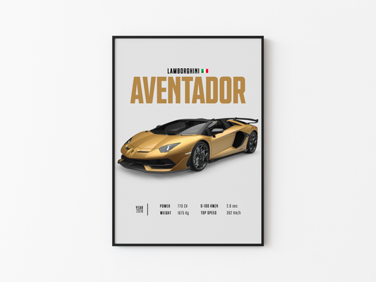 Lamborghini Aventador Poster